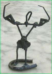 &laquo; L'Homme Fort &raquo;&nbsp;: Sculpture originale et in&eacute;dite de Cyril Moulard, ao&ucirc;t 2003. 